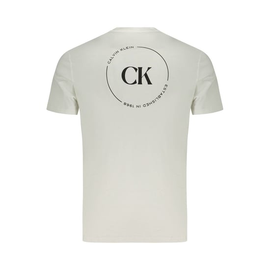 Calvin Klein Bianco Baumwoll Herren T-Shirt - Image 2