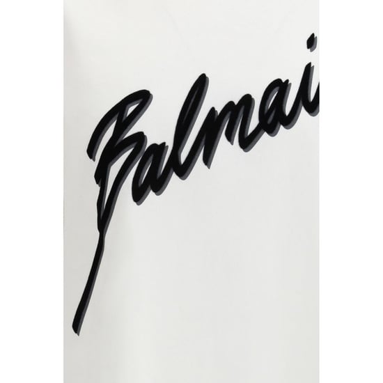 Balmain Weißes Baumwoll-T-Shirt - Image 3