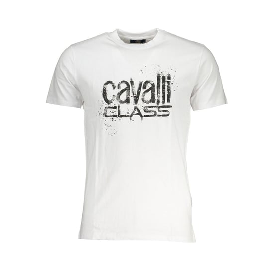 Cavalli Class Weißes Baumwoll-Herren-T-Shirt - Image 1