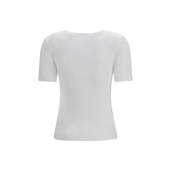 Ganni Weißes Baumwoll-T-Shirt - Image 2