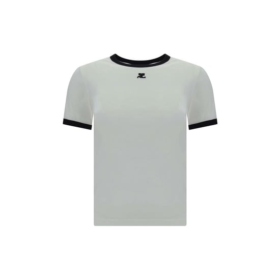 Courrèges Weißes Baumwoll-T-Shirt - Image 2