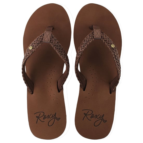 Roxy Mellie III Damen Flip-Flops in Braun - Image 1