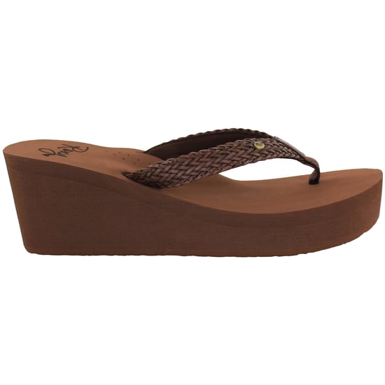 Roxy Mellie III Damen Flip-Flops in Braun - Image 2