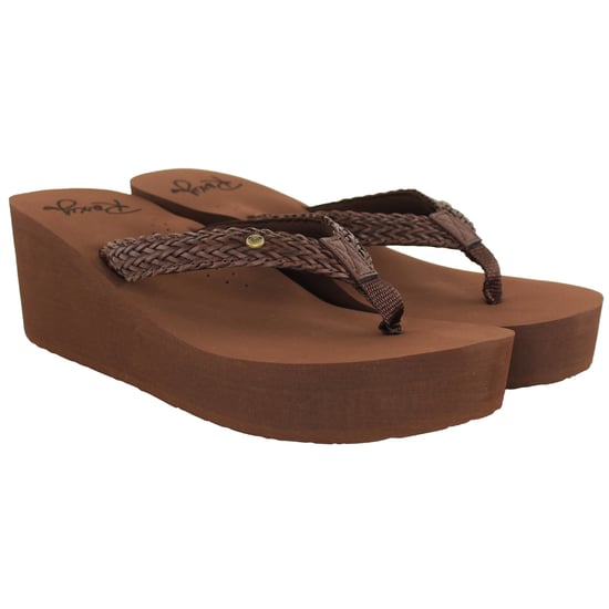 Roxy Mellie III Damen Flip-Flops in Braun - Image 3