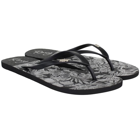 Roxy Viva Stamp II Damen Schwarz/Weiß Flip-Flops - Image 3