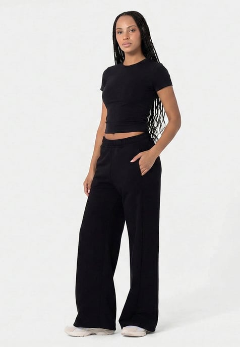 Wide Sweatpants SCHWARZ - Image 2