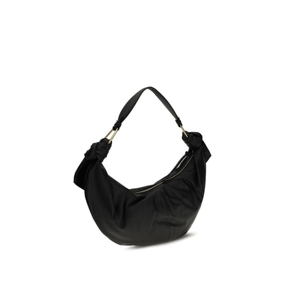 Coccinelle Schwarze Kalbsleder Bos Taurus Schultertasche - Image 3