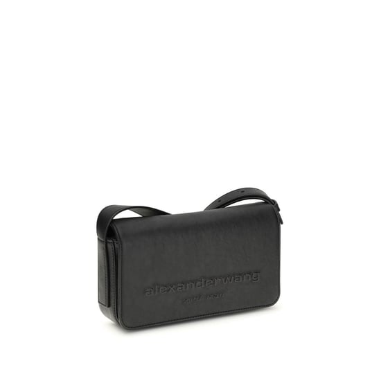 Alexander Wang Schwarze Kalbsleder Bos Taurus Schultertasche - Image 2