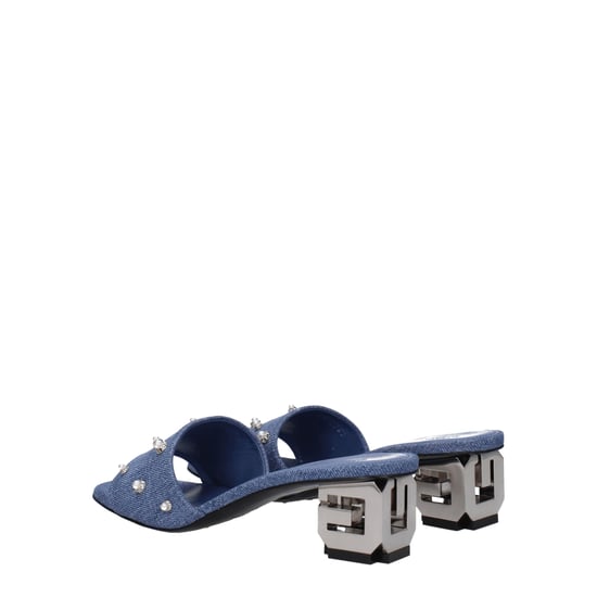 Givenchy Blaue Stoff Flache Sandalen - Image 4