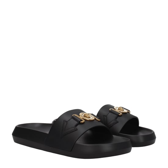Versace schwarze Leder-Slipper - Image 2