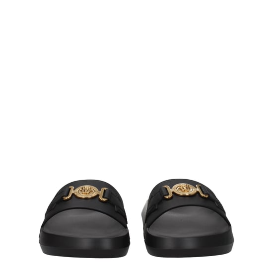 Versace schwarze Leder-Slipper - Image 3