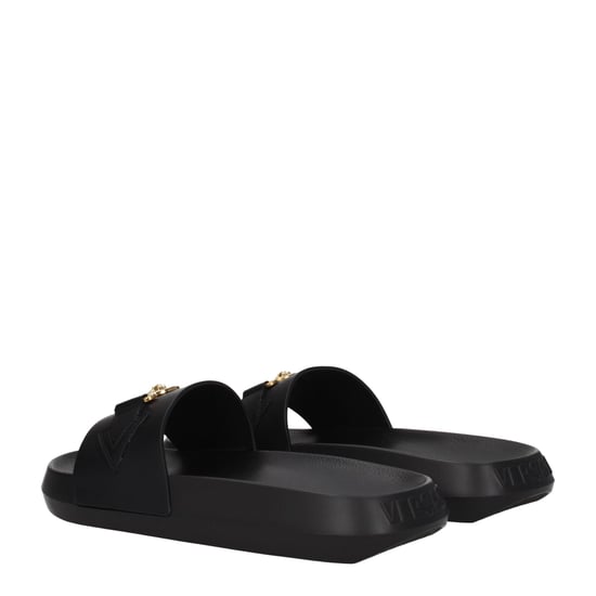 Versace schwarze Leder-Slipper - Image 4