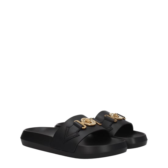 Versace schwarze Leder-Slipper - Image 2