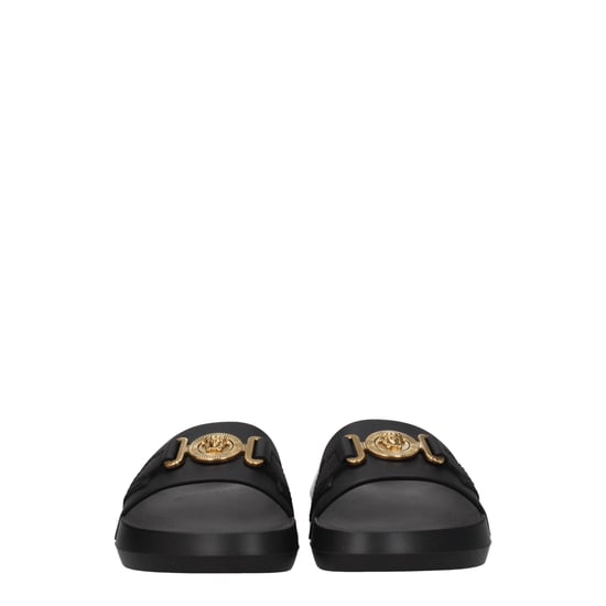 Versace schwarze Leder-Slipper - Image 3
