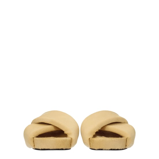 Jil Sander Beige Pferdehautschlappen - Image 3