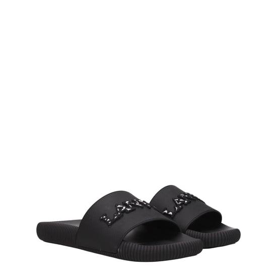 Lanvin Schwarze Baumwollslipper - Image 2