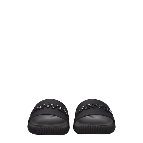 Lanvin Schwarze Baumwollslipper - Image 3
