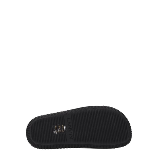 Lanvin Schwarze Baumwollslipper - Image 5