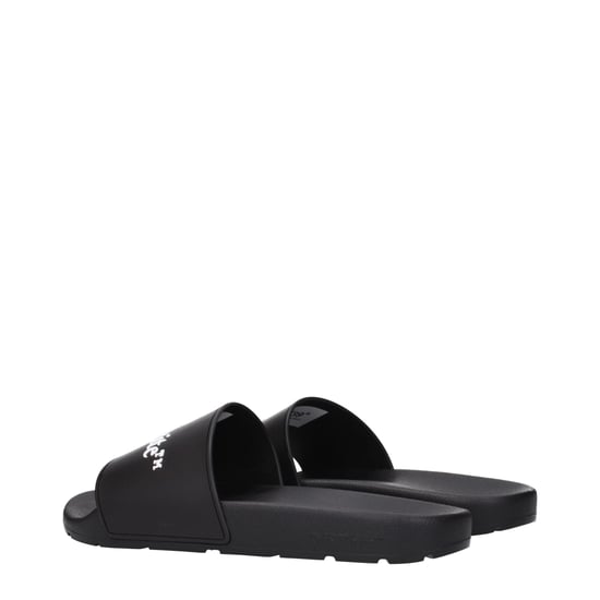 Off-White Schwarze Baumwollslipper - Image 4