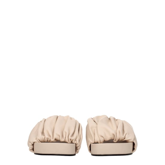 Jil Sander pinke Lederpantoletten - Image 3