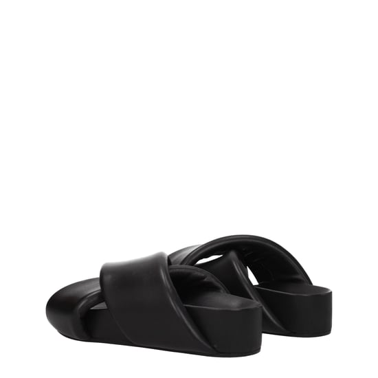 Jil Sander Schwarze Leder-Pantoletten - Image 4
