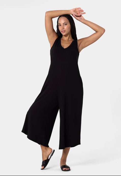 Viscose Jumpsuit SCHWARZ - Image 3