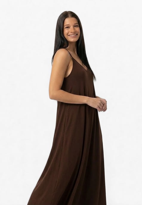 Chloe Long Dress BRAUN - Image 2