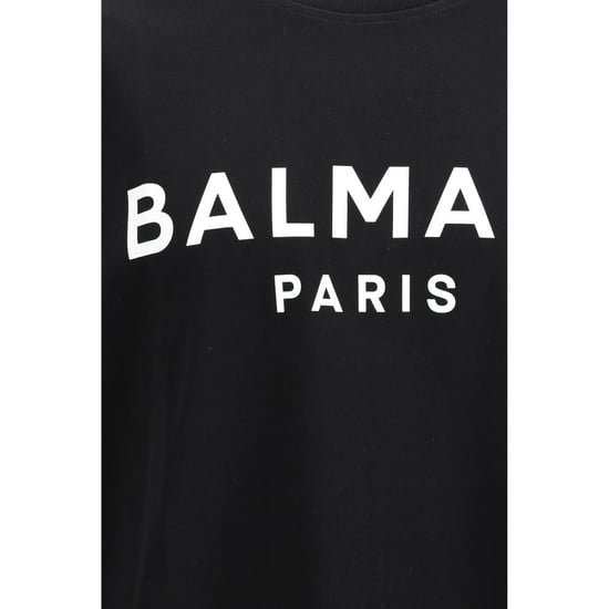 Balmain Schwarzes Baumwoll-T-Shirt - Image 3