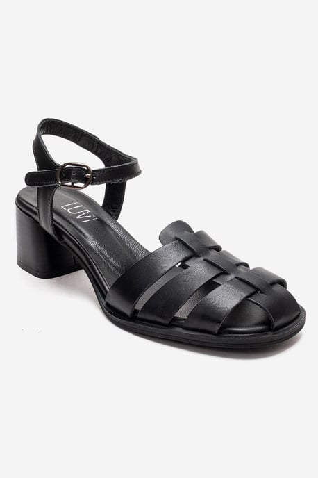 Devora Leder Blockabsatz Sandale - Image 3