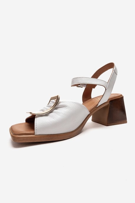 Asha Leder Blockabsatz Sandale - Image 6