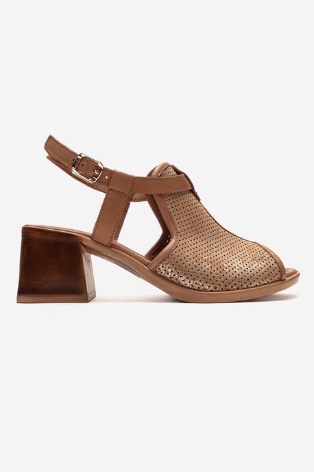 Janelle Leder Blockabsatz Sandale - Image 4
