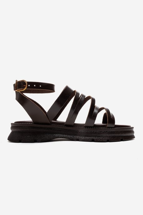 Pelsa Leder Multi-Riemen-Sandale - Image 4