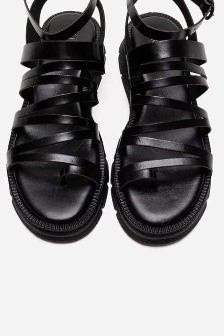Pelsa Leder Multi-Riemen-Sandale - Image 2