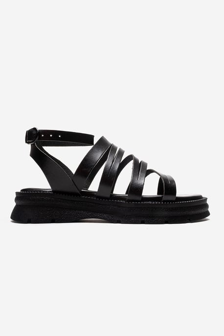 Pelsa Leder Multi-Riemen-Sandale - Image 4