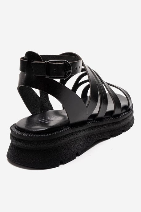 Pelsa Leder Multi-Riemen-Sandale - Image 5
