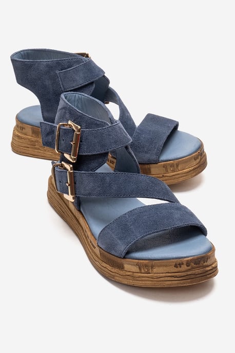 Lorentis Leder Doppelschnallen Sandale - Image 1