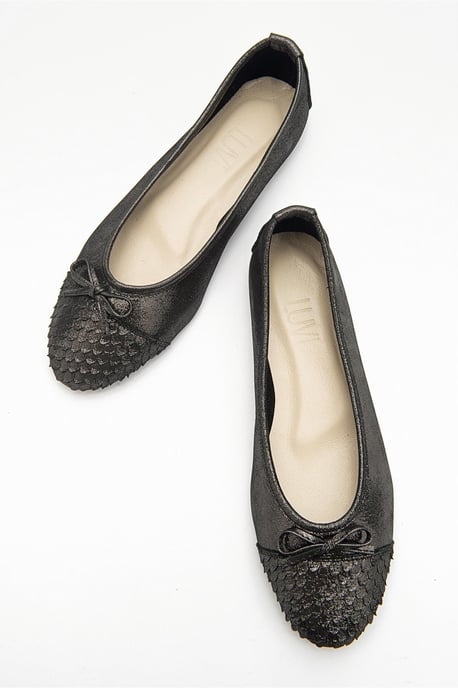 Copos Leder Schleife Kappe Ballerina - Image 2