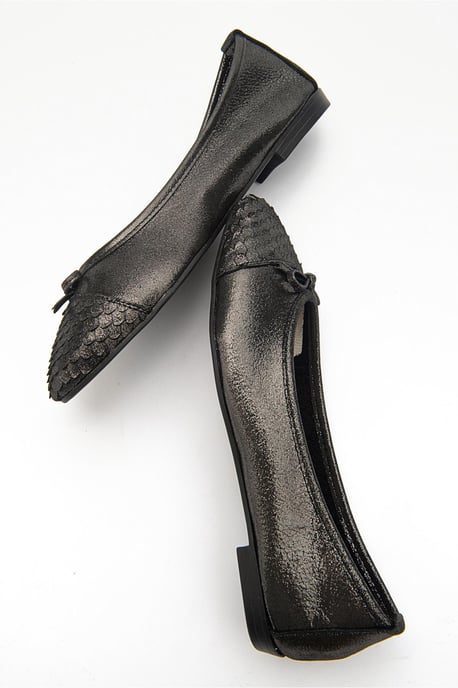 Copos Leder Schleife Kappe Ballerina - Image 3