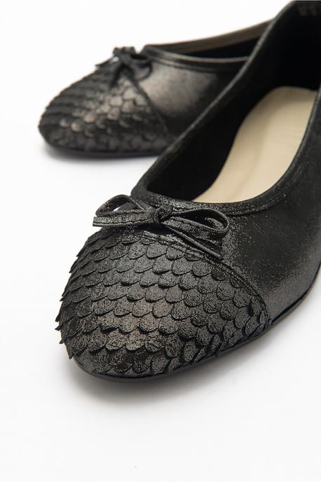 Copos Leder Schleife Kappe Ballerina - Image 5