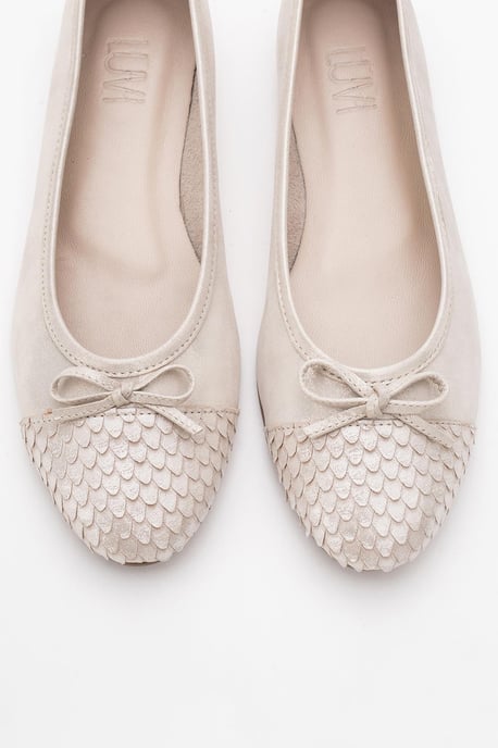 Copos Leder Schleife Kappe Ballerina - Image 2