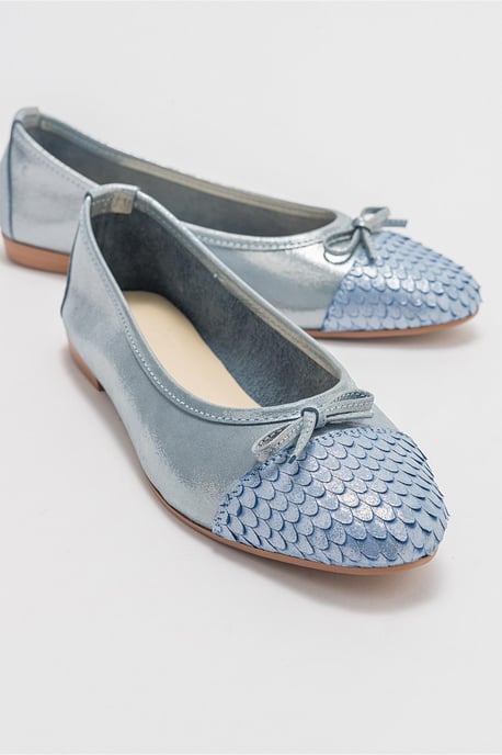 Copos Leder Schleife Kappe Ballerina - Image 1