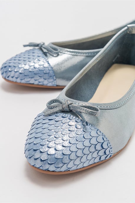 Copos Leder Schleife Kappe Ballerina - Image 3