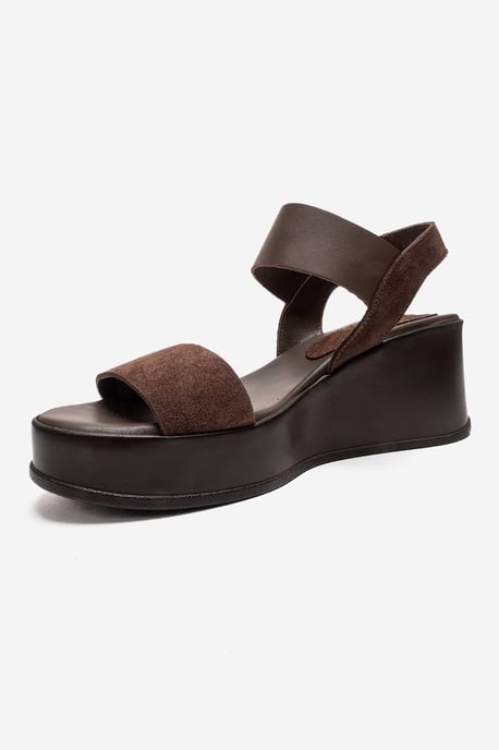Lolanthe Leder Keilabsatz Sandale - Image 6