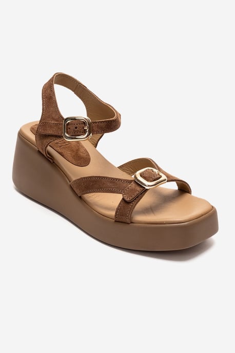 Kalia Leder Keilabsatz Sandale - Image 3