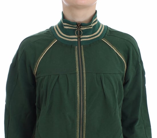 John Galliano Grüner Mock-Zip Cardigan Sweatshirt Pullover Jacke - Image 5
