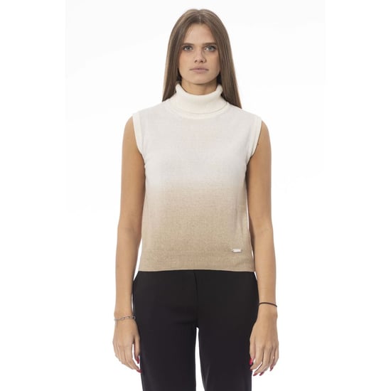 Baldinini Trend Weiße Wolle Pullover für Damen - Image 1