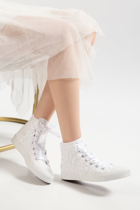 Isolde Schnürer Hoher Braut-Sneaker - Image 3