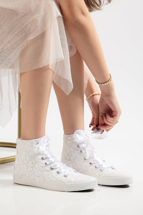 Isolde Schnürer Hoher Braut-Sneaker - Image 4
