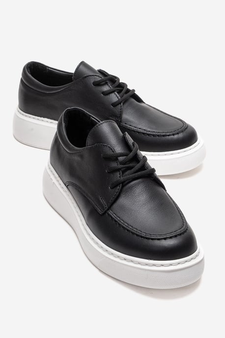 Mareon Leder Schnürsneaker - Image 1