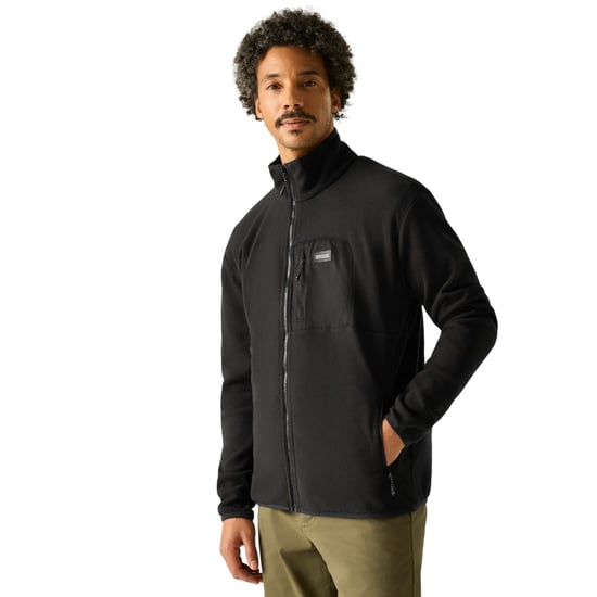 Regatta - "Frankie" Fleecejacke für Herren, Durchgehender Reißverschluss (Schwarz) - Image 4